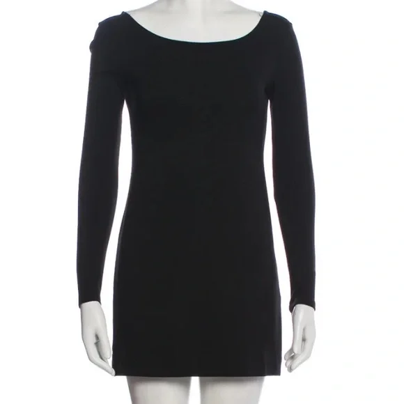 Theory Black Mini Dress. - Picture 3 of 8